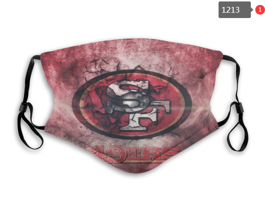 NFL San Francisco 49ers #4 Dust mask with filter->nfl dust mask->Sports Accessory